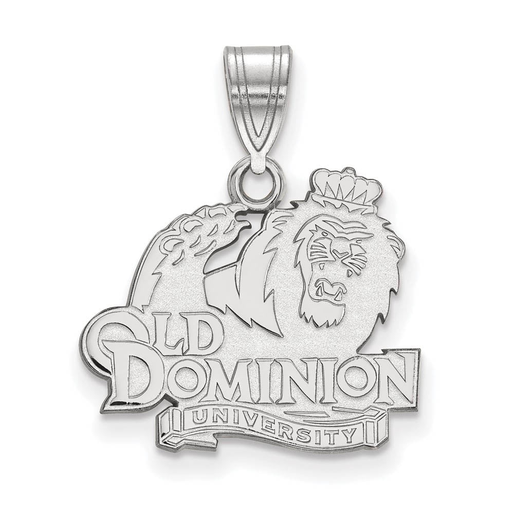 LogoArt Sterling Silver Old Dominion University Medium Pendant Necklace