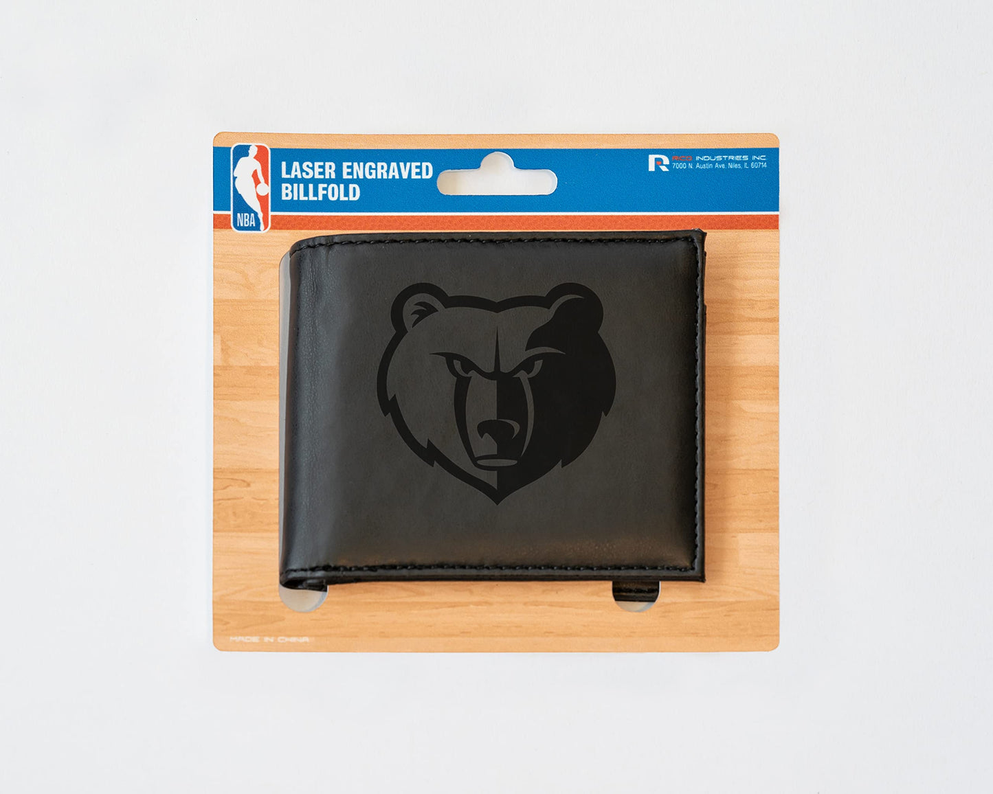 4" Black NBA Memphis Grizzlies Billfold Wallet