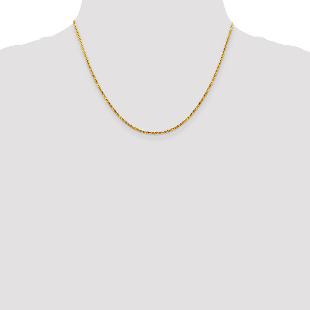 14K 1.95mm Flat Cable Chain
