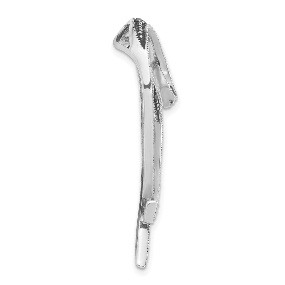 Sterling Silver Marcasite Heart Slide