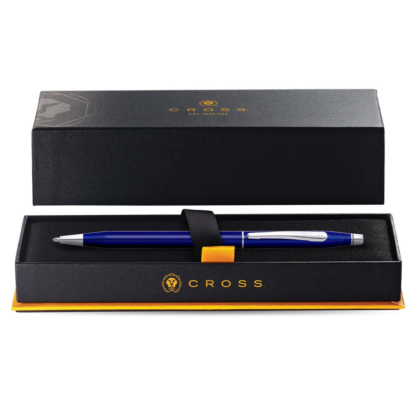 Cross Classic Century Refillable Ballpoint Pen, Medium Ballpen, Includes Premium Gift Box - Translucent Blue Lacquer
