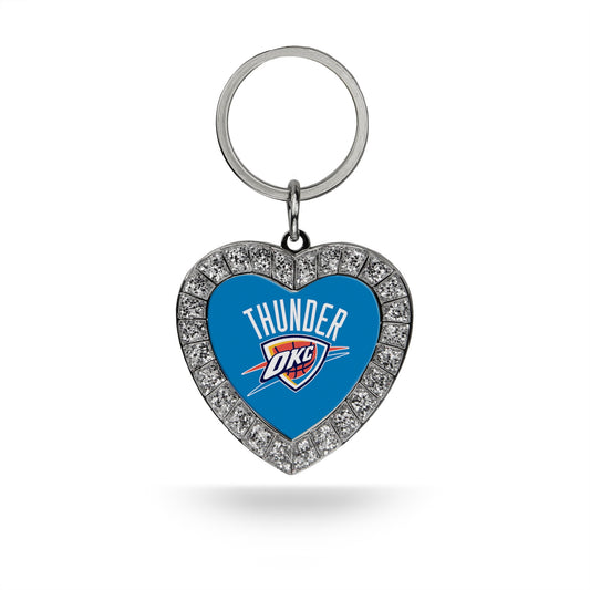 THUNDER RHINESTONE HEART KEYCHAIN