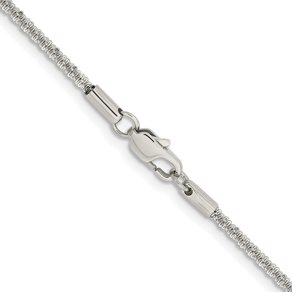 Stainless Steel Polished 2.2mm Cyclone 22in Chain