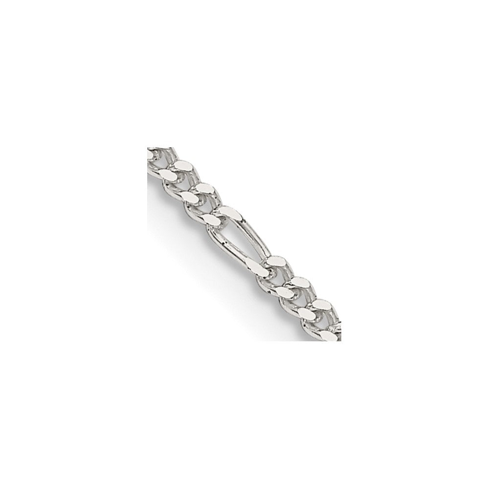 Sterling Silver 1.75mm Figaro Chain 16 Inches