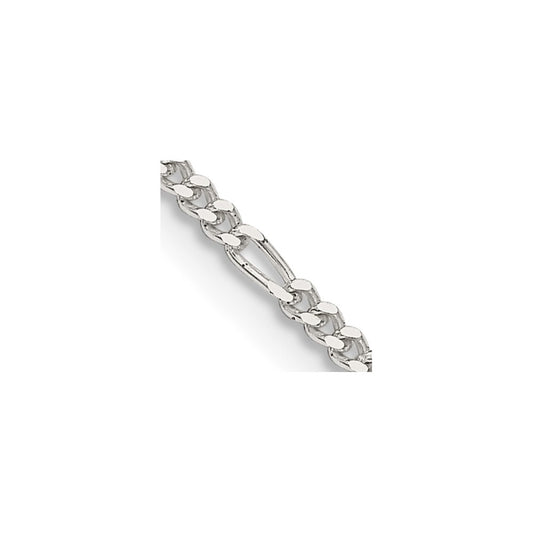 Sterling Silver 1.75mm Figaro Chain 16 Inches