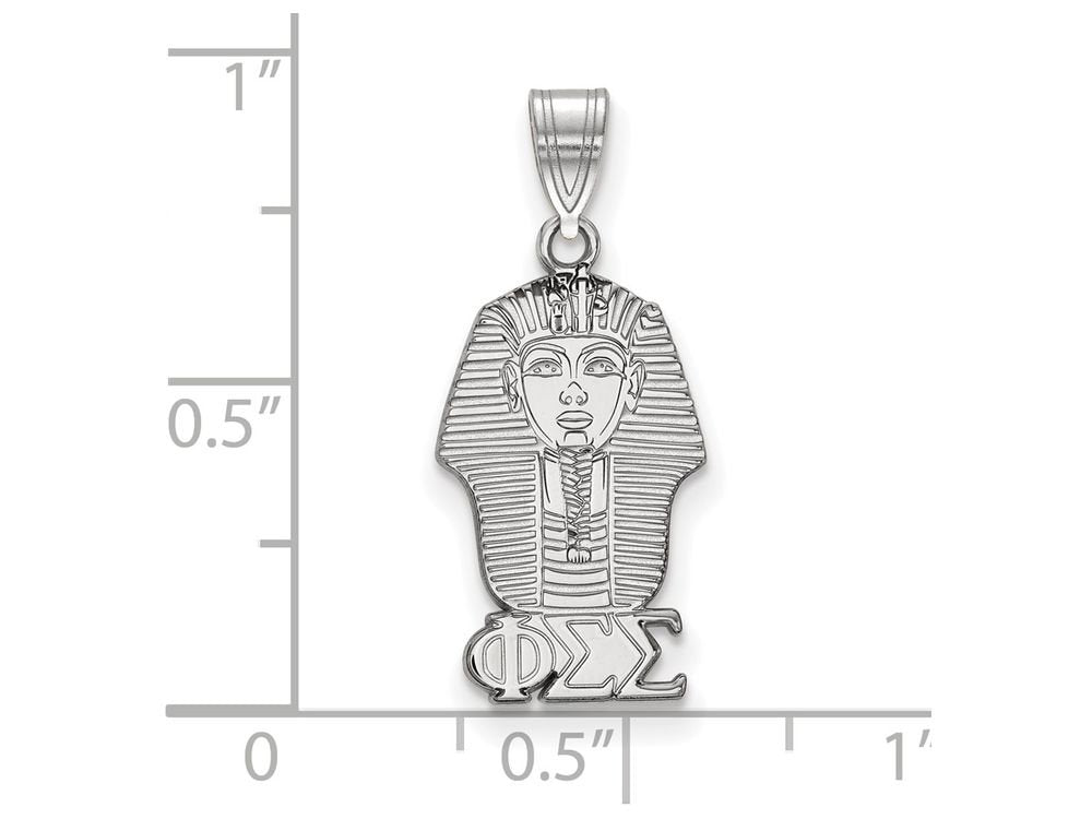LogoArt SS035PSS Sterling Silver Phi Sigma Small Pendant