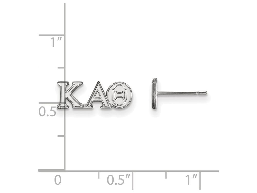 Sterling Silver Official Licensed Greek Sororities Kappa Alpha Theta (???) XS Post Earrings