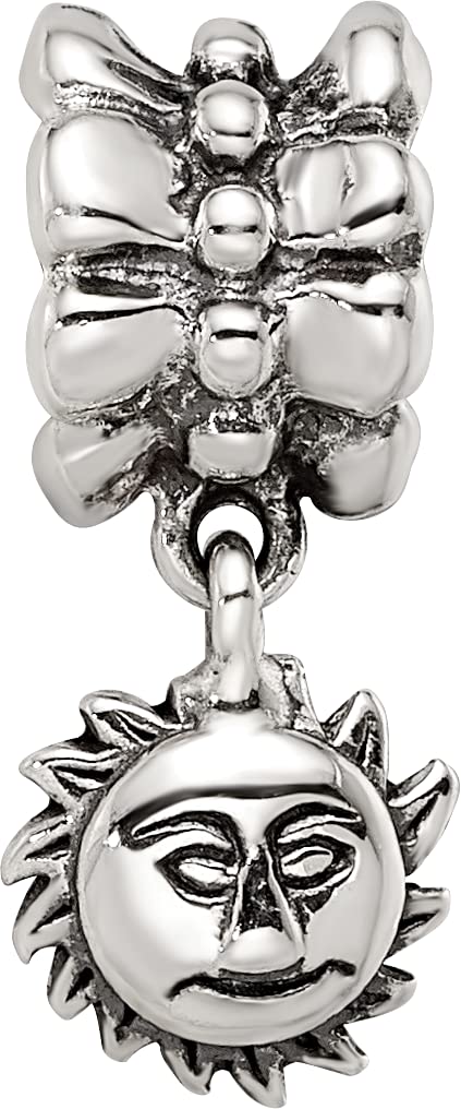 Sterling Silver Reflections Sun Dangle Bead