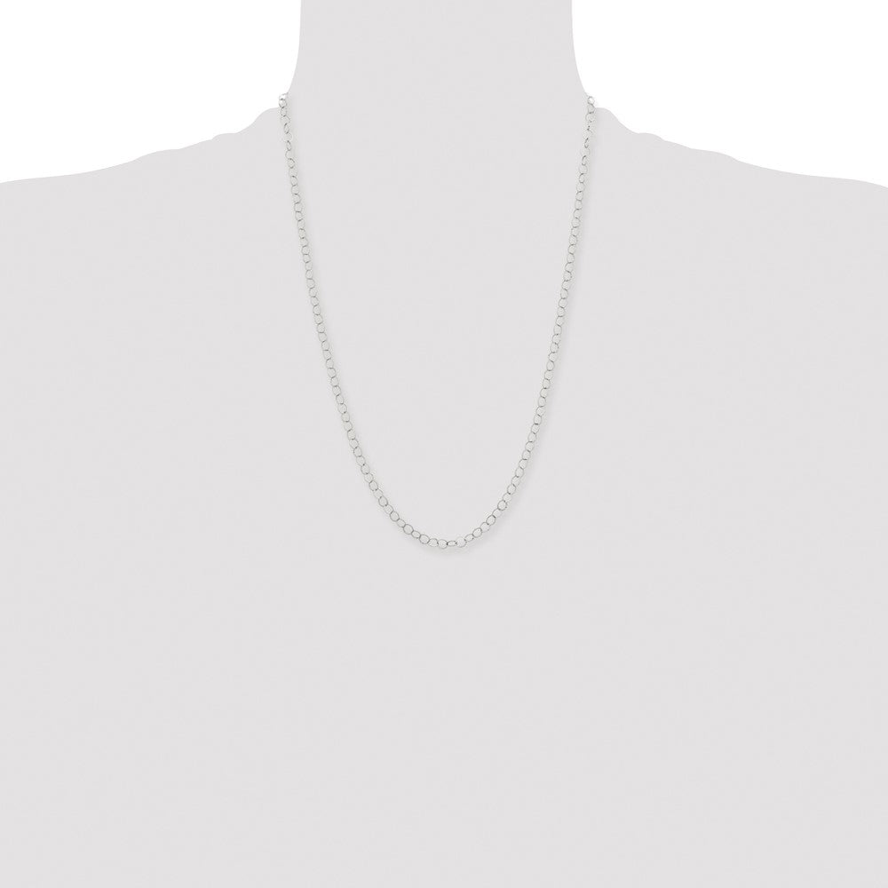 Stainless Steel Polished 22in Fancy Link Chain