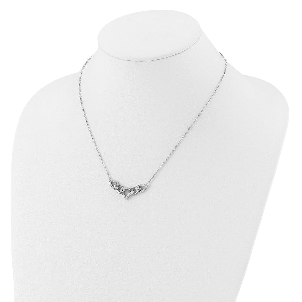 14k White Gold 1/2 carat Lab Grown Diamond VS/SI+ G+ 18 inch Fancy Teardrop Necklace