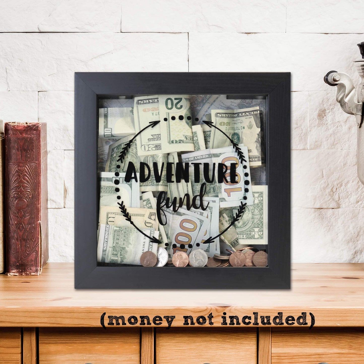 Lawrence Frames 9.42 in x 9.42 in Polystyrene Shadow Box, Black