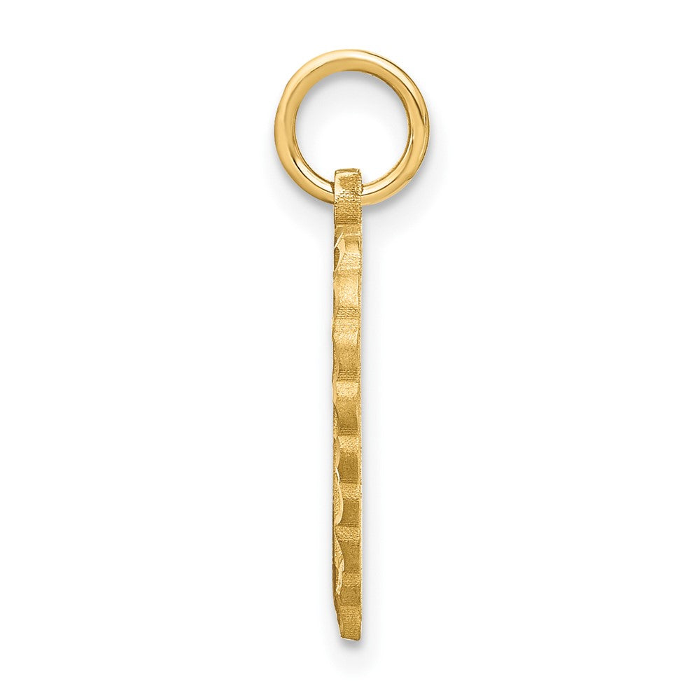10k Gold Initial O Charm