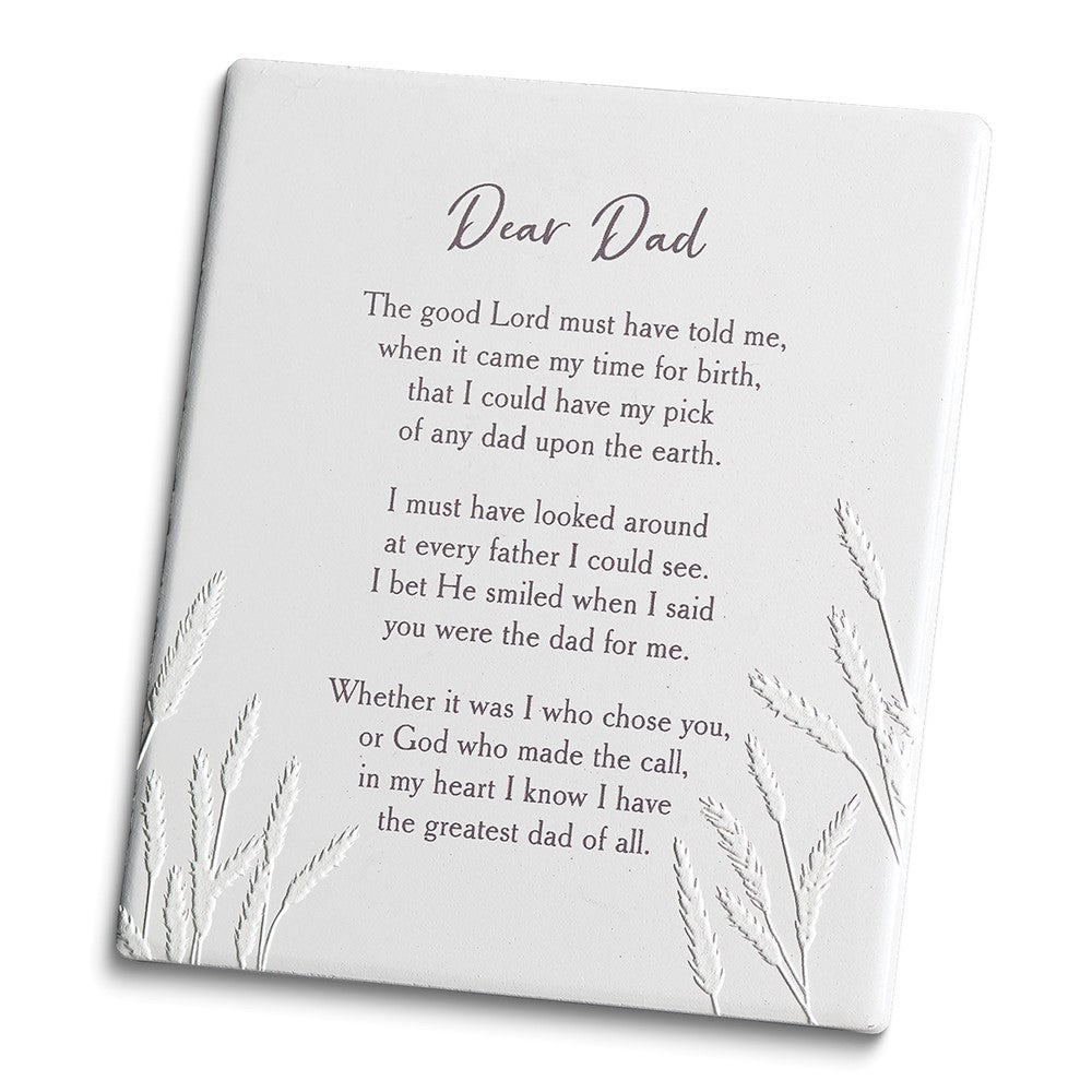 Ceramic Dear Dad Plaque