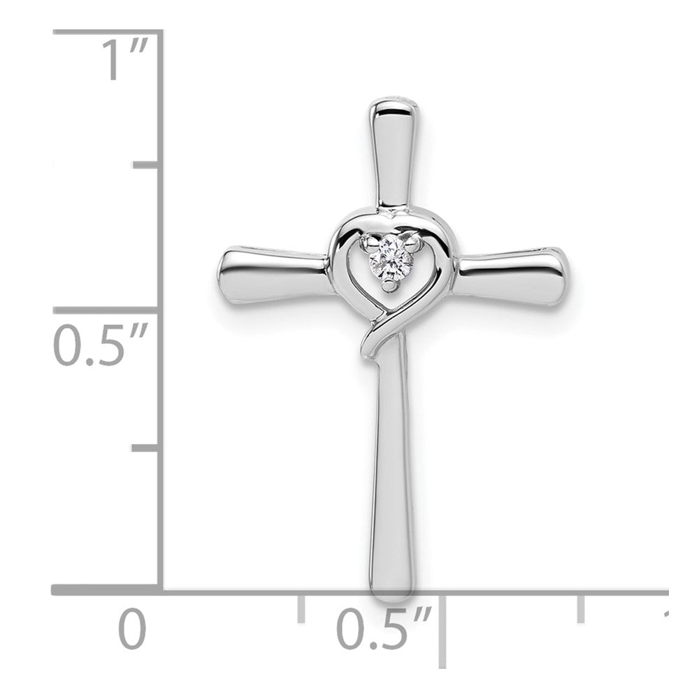 10kw Diamond Cross Pendant