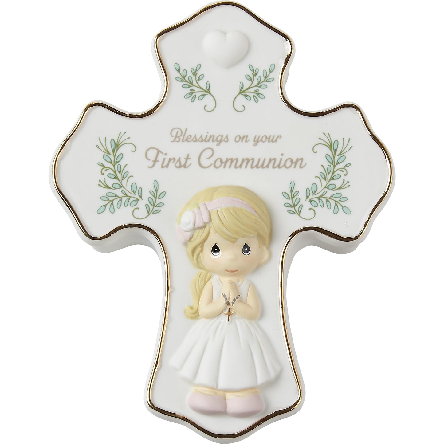 Precious Moments Blessings On Your First Communion Girl Rosary Box with Rosary, Count 1