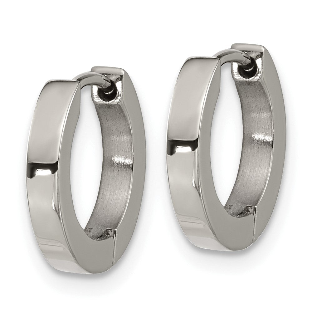 Titanium Polished 2.5mm Huggie Hoop Earrings