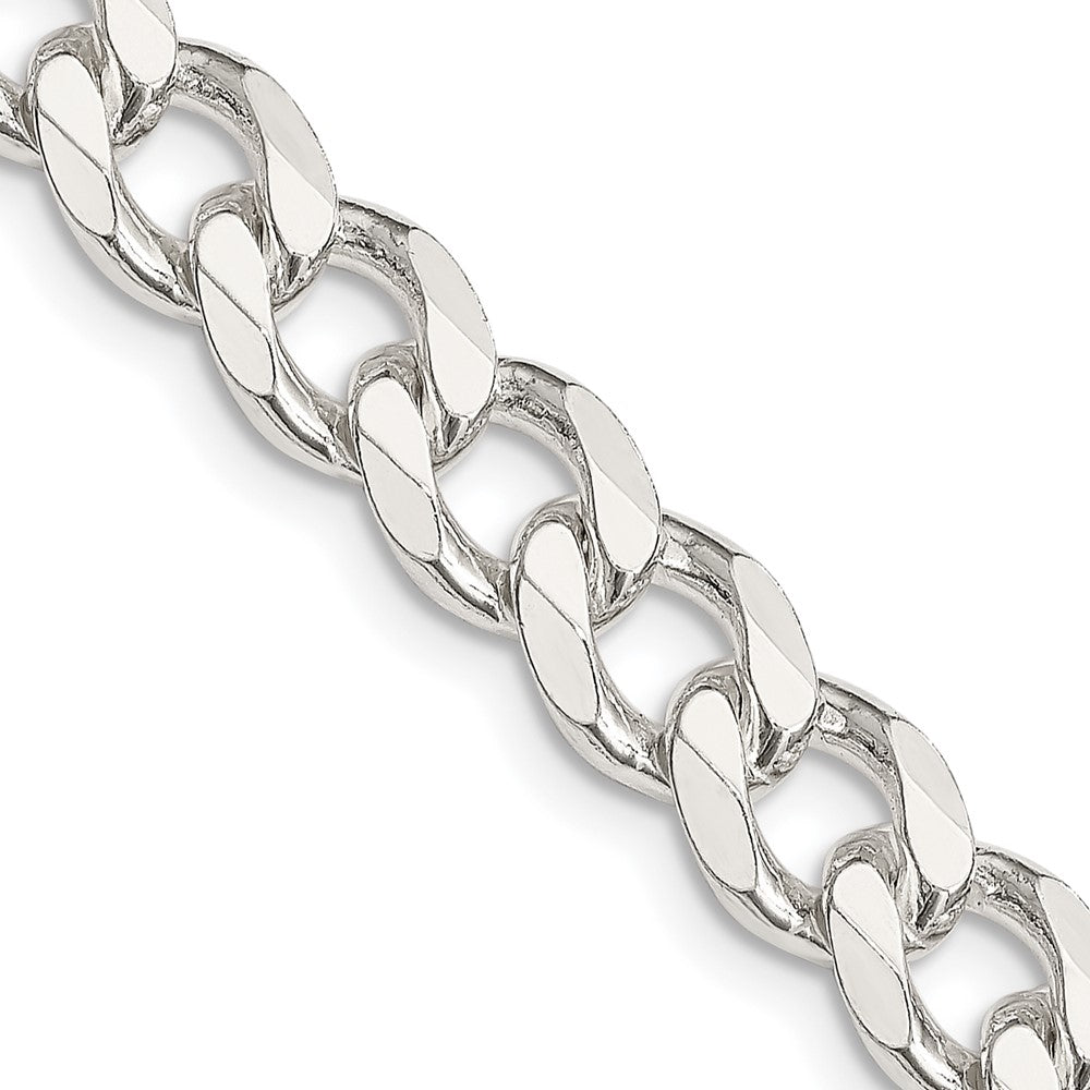 Sterling Silver 8.3mm Curb Chain 26 Inches