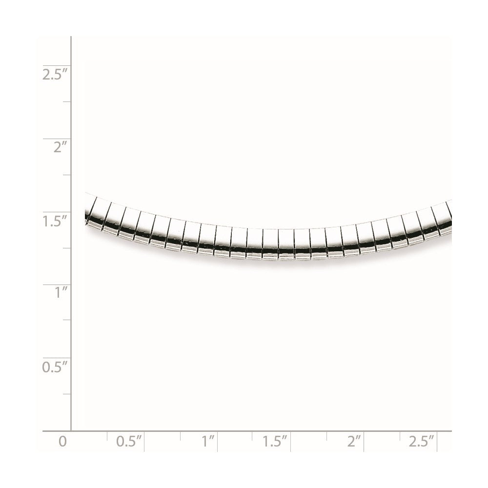 Sterling Silver Rhodium-plated 4mm with a 2 inch Extention Cubetto Chain 16 Inches