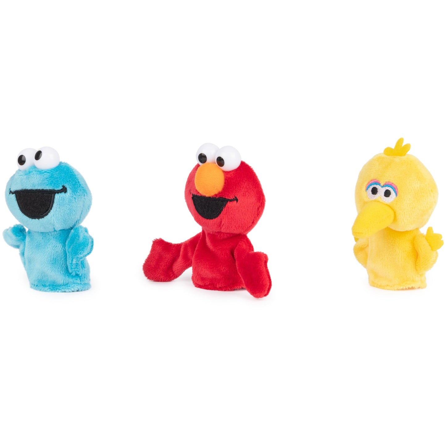 Gund Sesame Street Finger Puppets Set of 3 Elmo, Big Bird and Cookie Monster