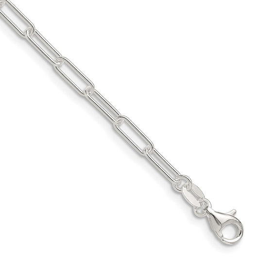 Sterling Silver Polished 3.15mm Paperclip Chain 20 Inches