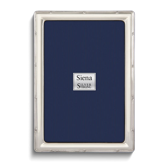 Sterling Silver Tarnish Resistant Knotted Edge 4x6 Frame with Finished Wood Back