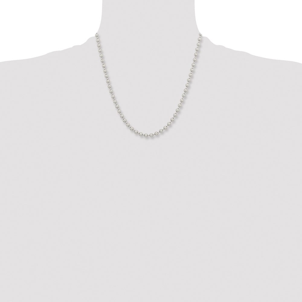 Stainless Steel Polished 5mm 22in Ball Chain