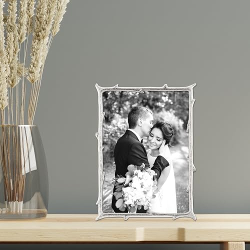 Silver Metal Natural Branch Motif 5x7 Frame - 5x7