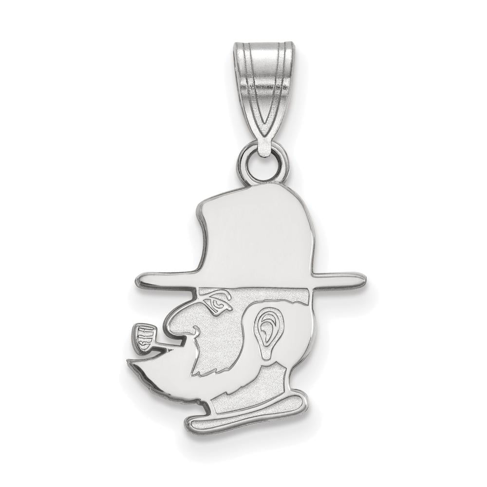 LogoArt Sterling Silver Appalachian State University Medium Pendant Necklace