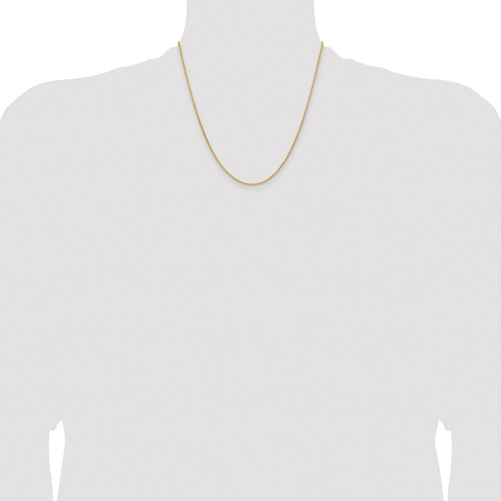 Stainless Steel Polished Yellow IP-plated 1.7mm Cyclone 20in Chain