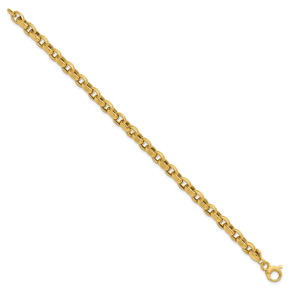 14K Polished Fancy Link Bracelet 7.5  inches