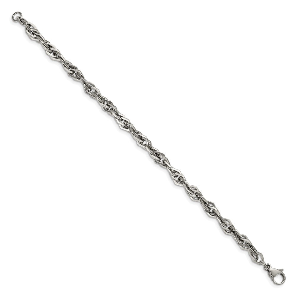 Stainless Steel Polished 9in Bracelet 9 inches