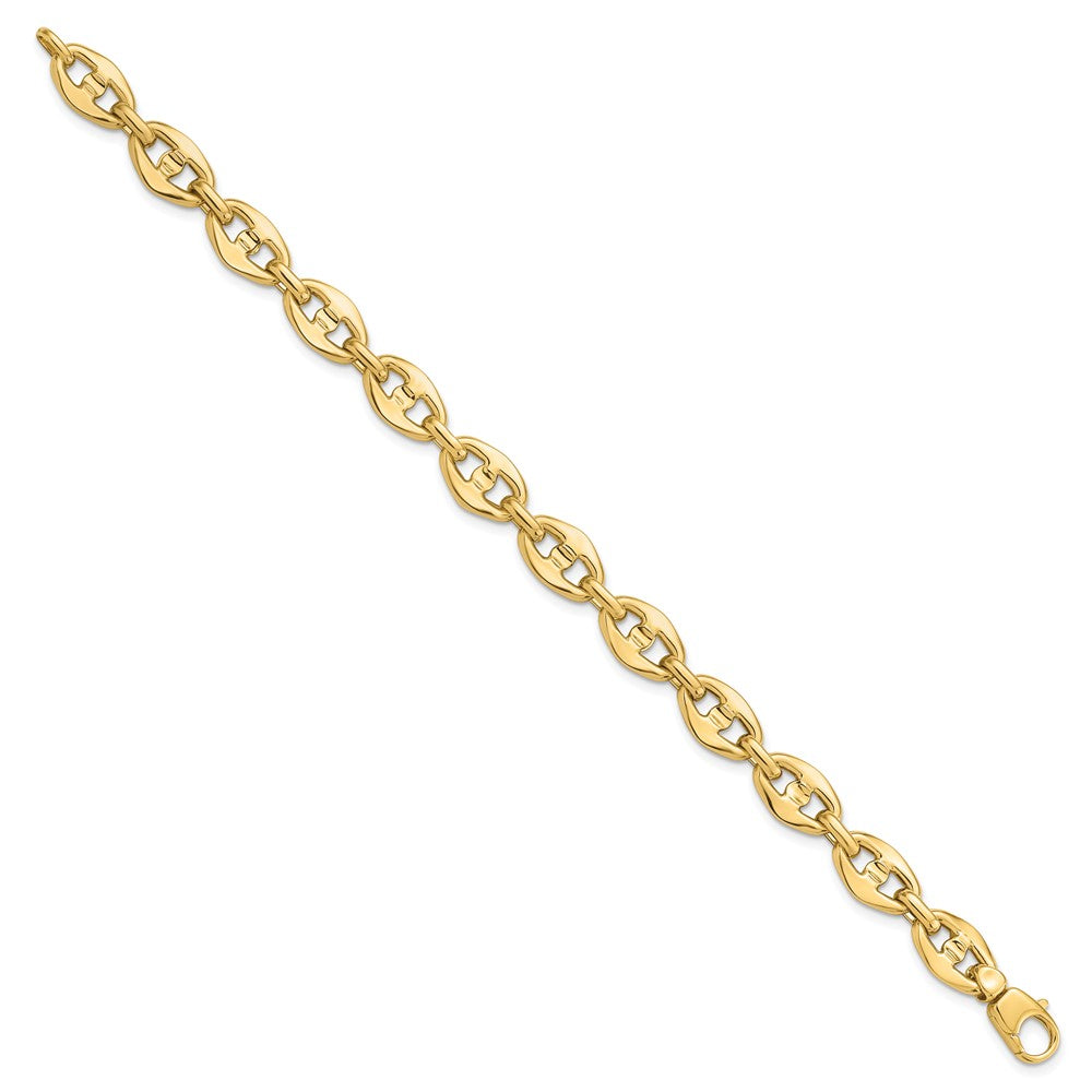 14K Polished Fancy Link Bracelet 7.5  inches