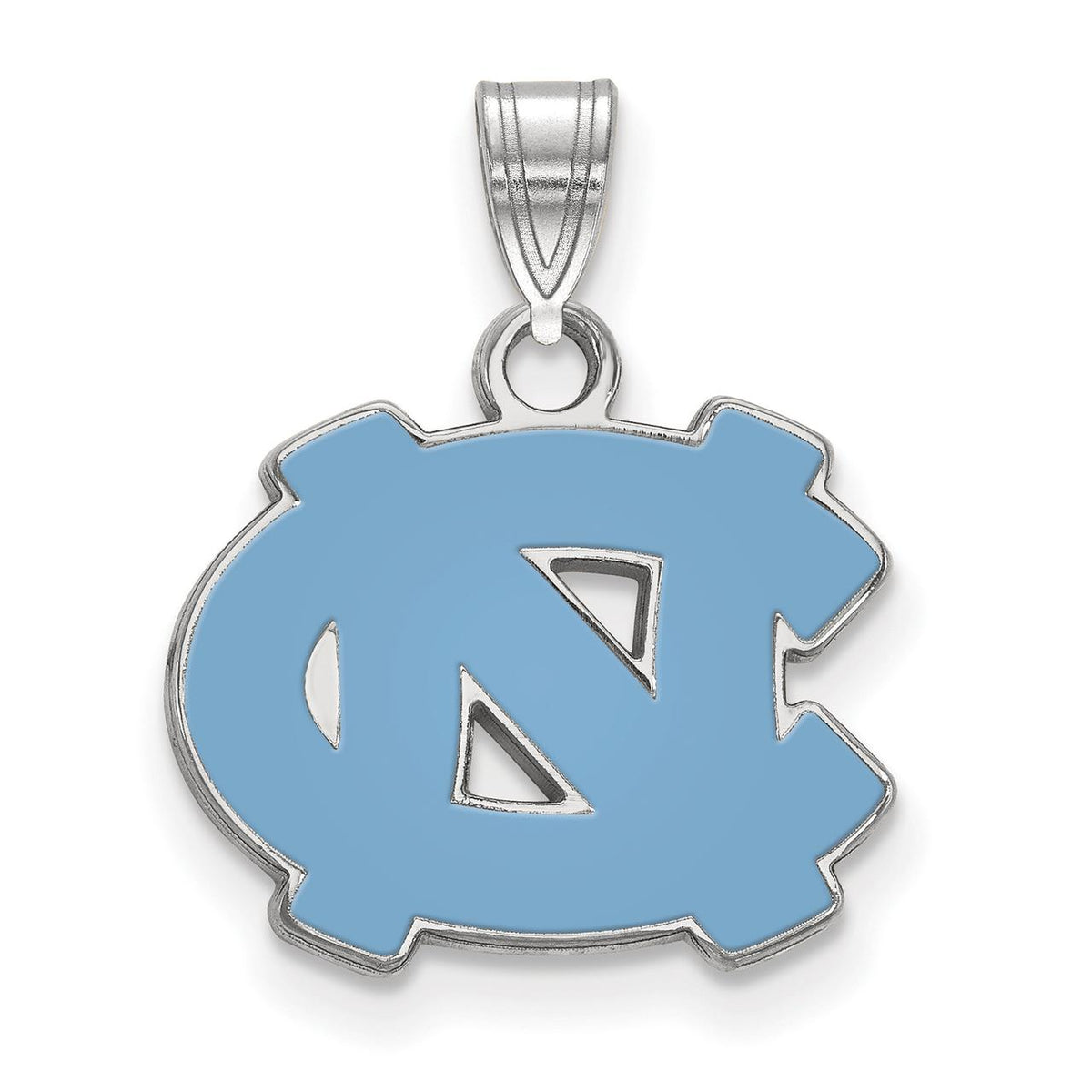 Women's North Carolina Tar Heels Sterling Silver Small Enamel Pendant