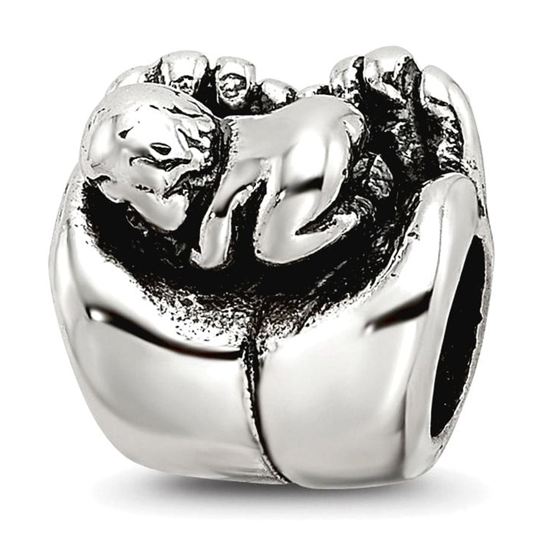 Sterling Silver Reflections Baby in Hands Bead
