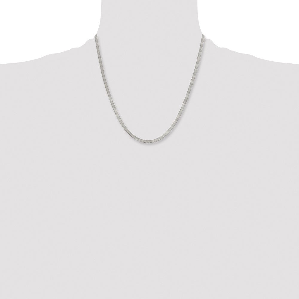 Stainless Steel Polished 3.90mm 20in Herringbone Chain