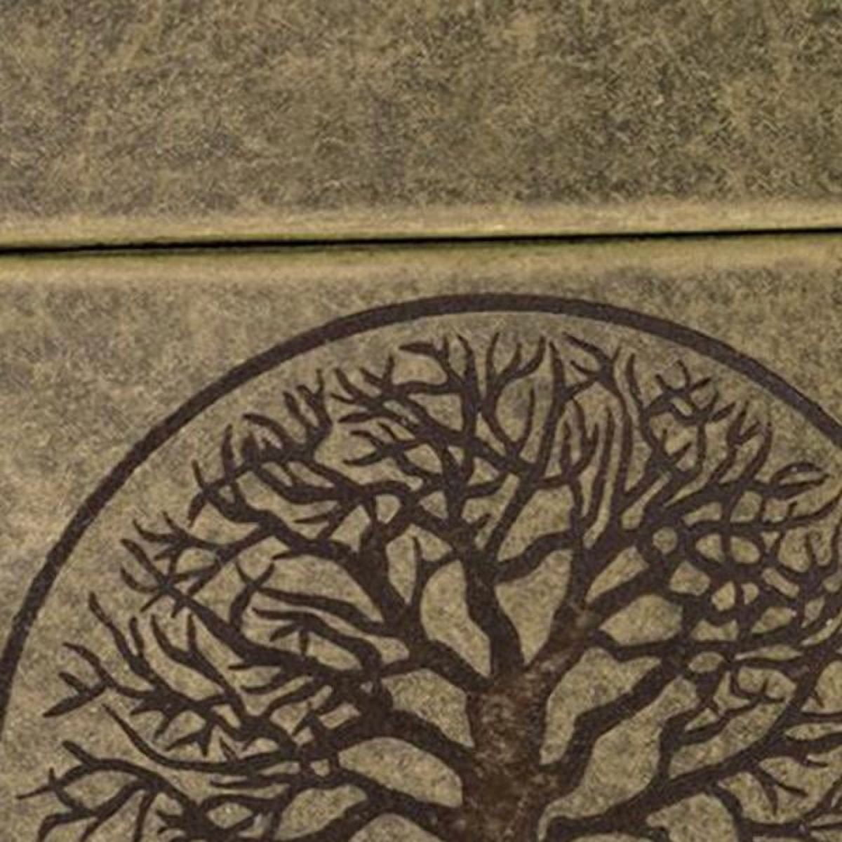 Zippo "Tree of Life" Antique Brass Pocket Lighter