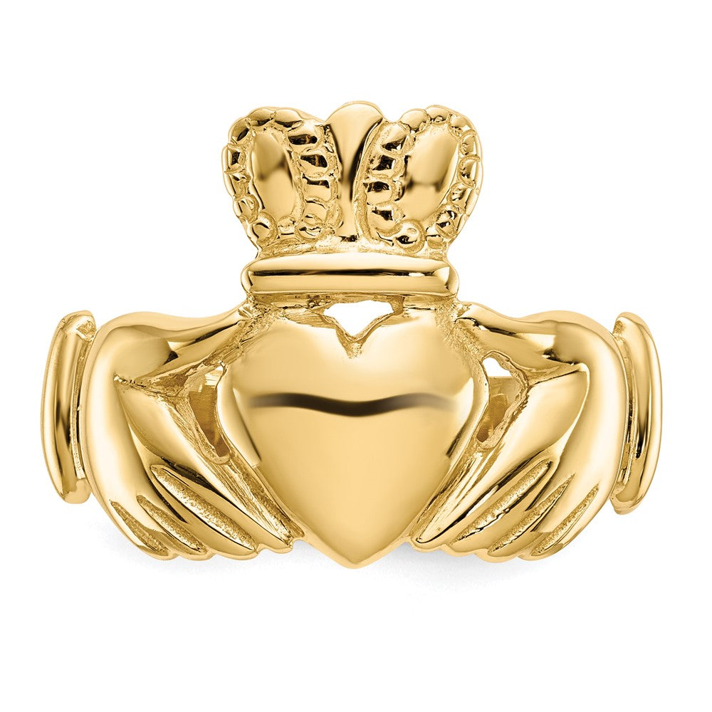 14k Men's Claddagh Ring Size 10