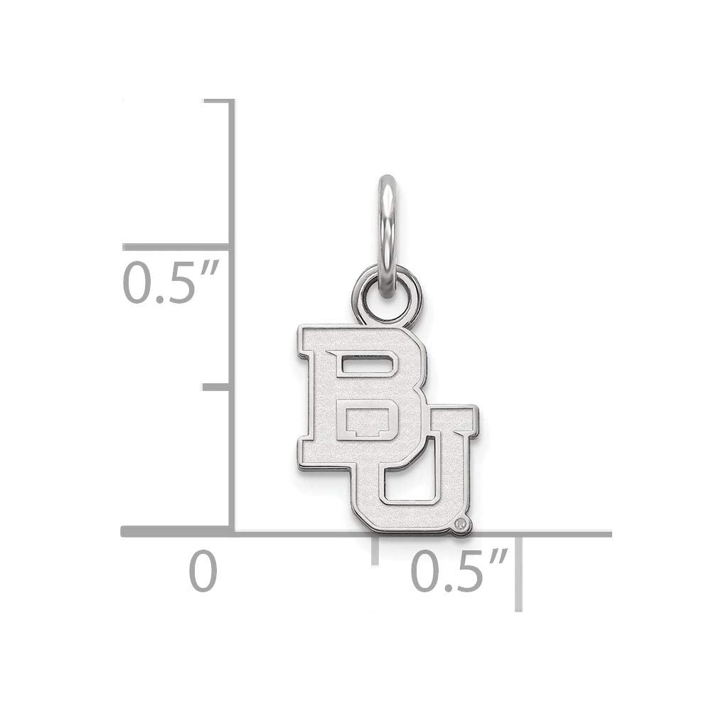 LogoArt Sterling Silver Baylor University Xs Pendant Necklace