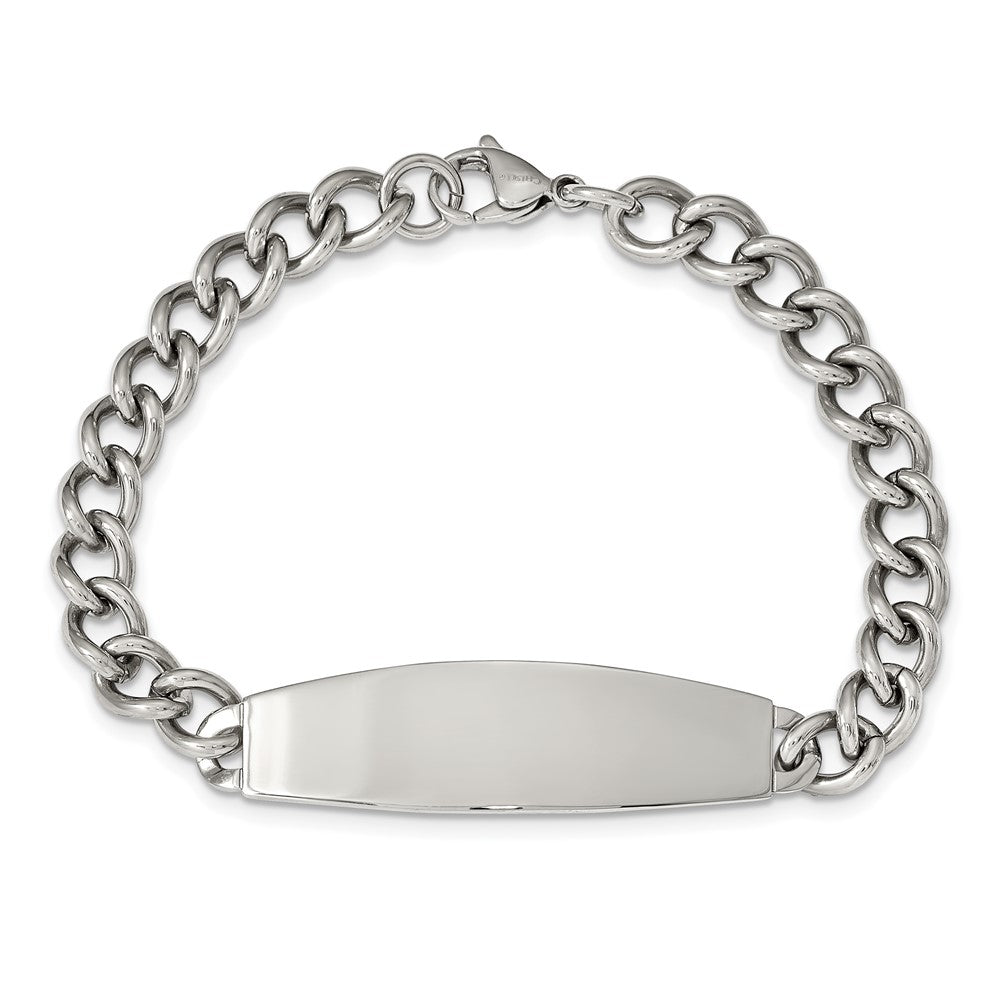 Stainless Steel Polished 8.5in ID Bracelet 8.75 inches