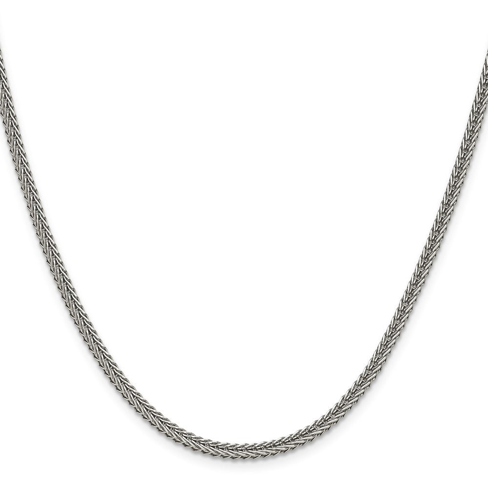 Chisel Stainless Steel Polished 3.2mm 18 inch Square Wheat Chain
