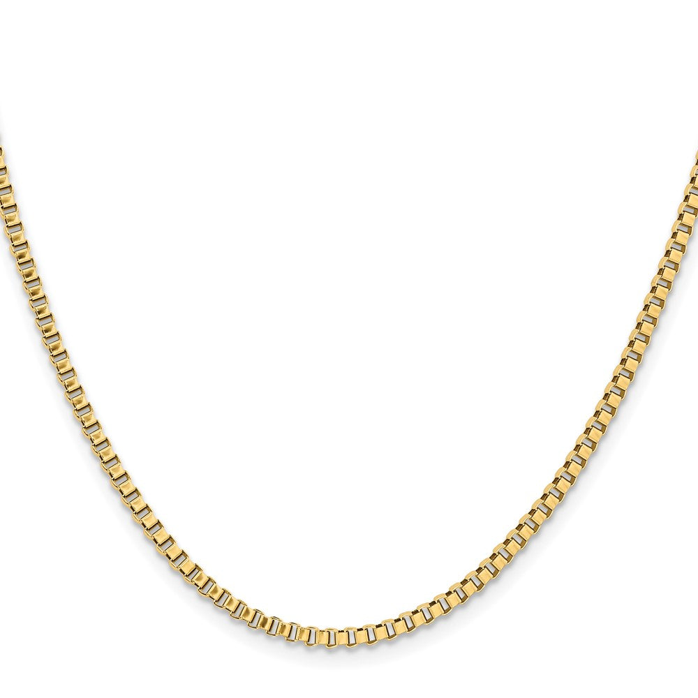 Stainless Steel Polished Yellow IP-plated 2.4mm 18in Box Chain