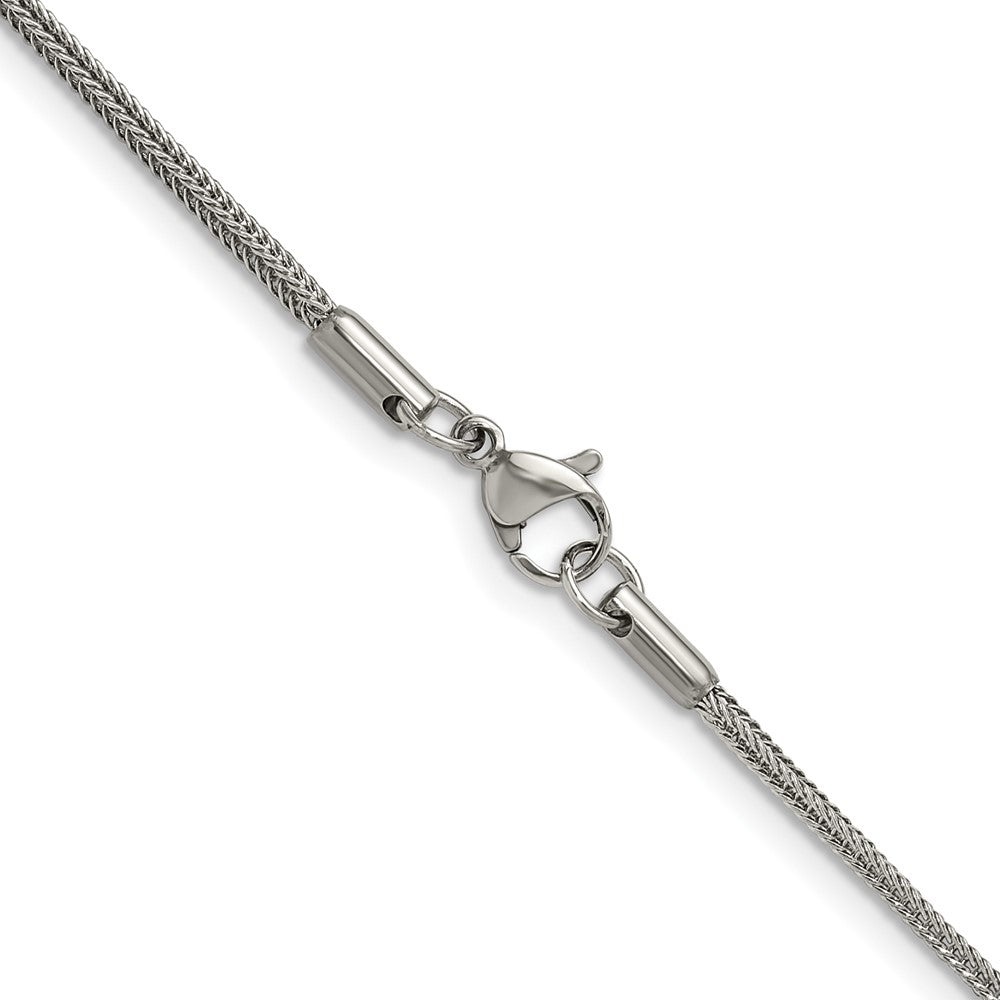 Chisel Stainless Steel Polished 1.5mm 18 inch Square Wheat Chain
