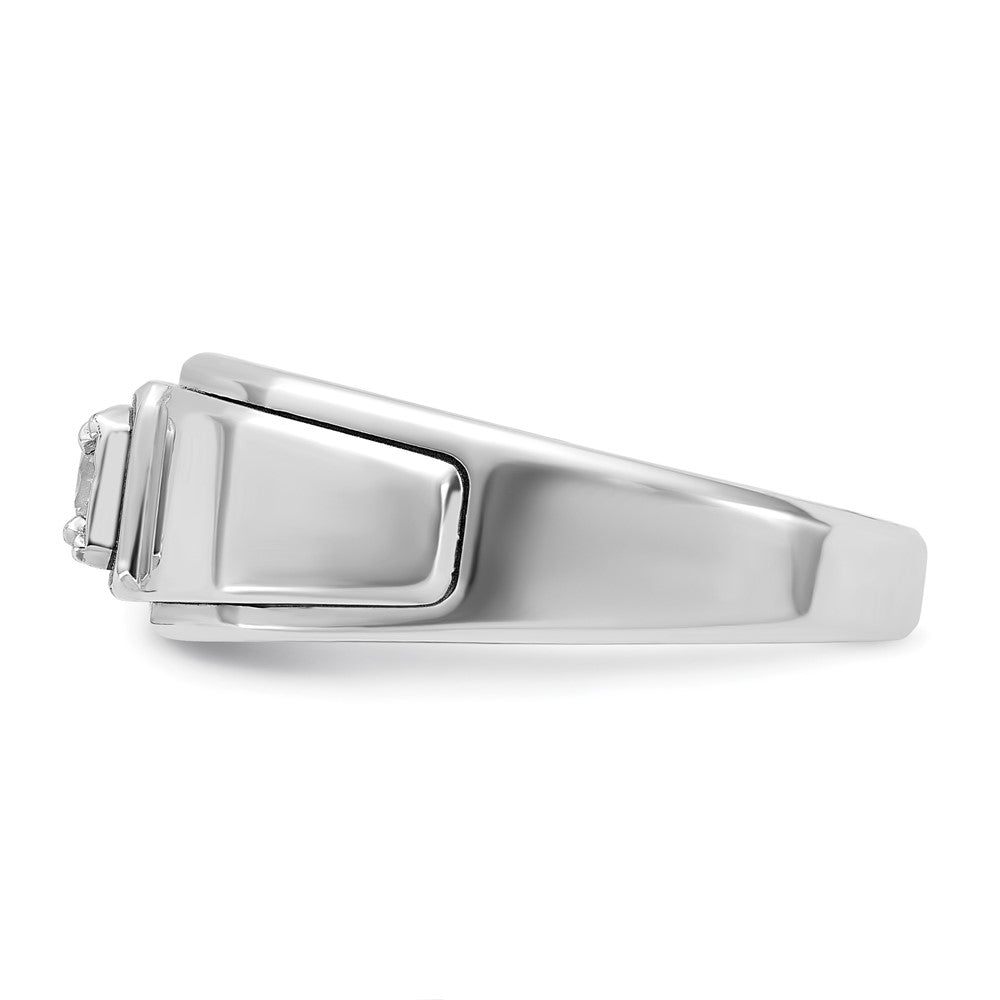 10k White Gold IBGoodman Men's Diamond Complete Ring
