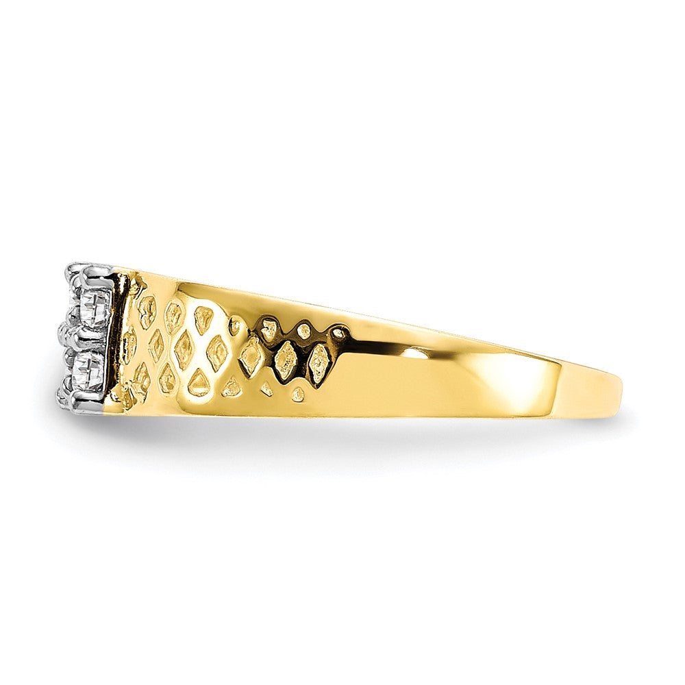 10k CZ Baby Ring Size 1