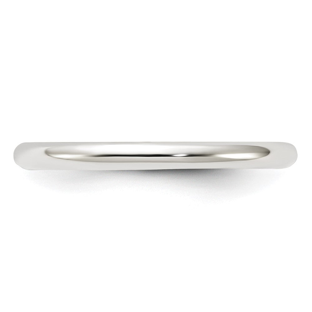 Sterling Silver 2mm Half Round Size 13 Band