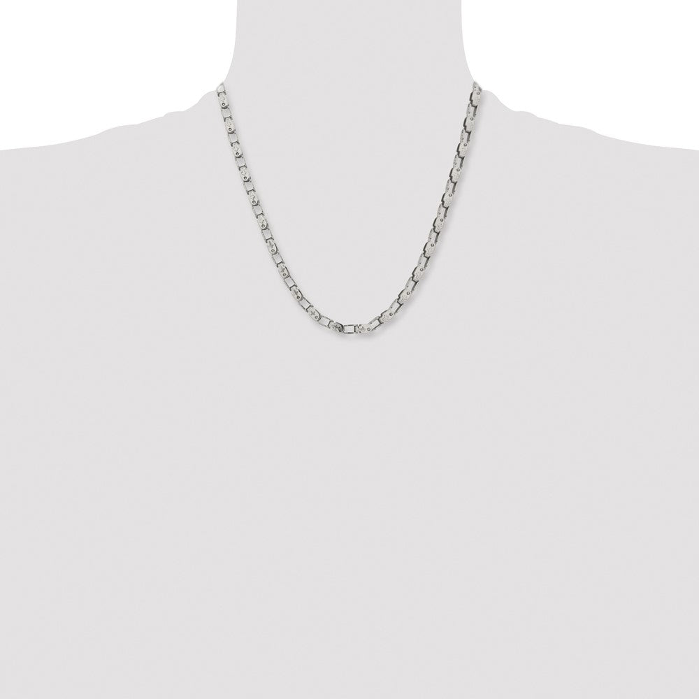 Stainless Steel Polished Fancy Link 20in Chain