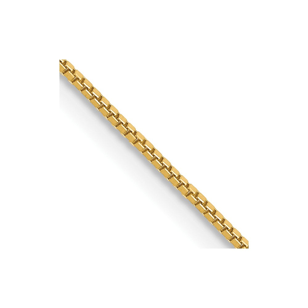 14K 28 inch .7mm Box with Lobster Clasp Chain