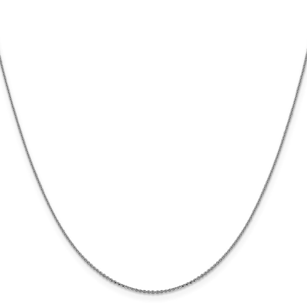 14K White Gold 1.0 mm D/C Cable Chain