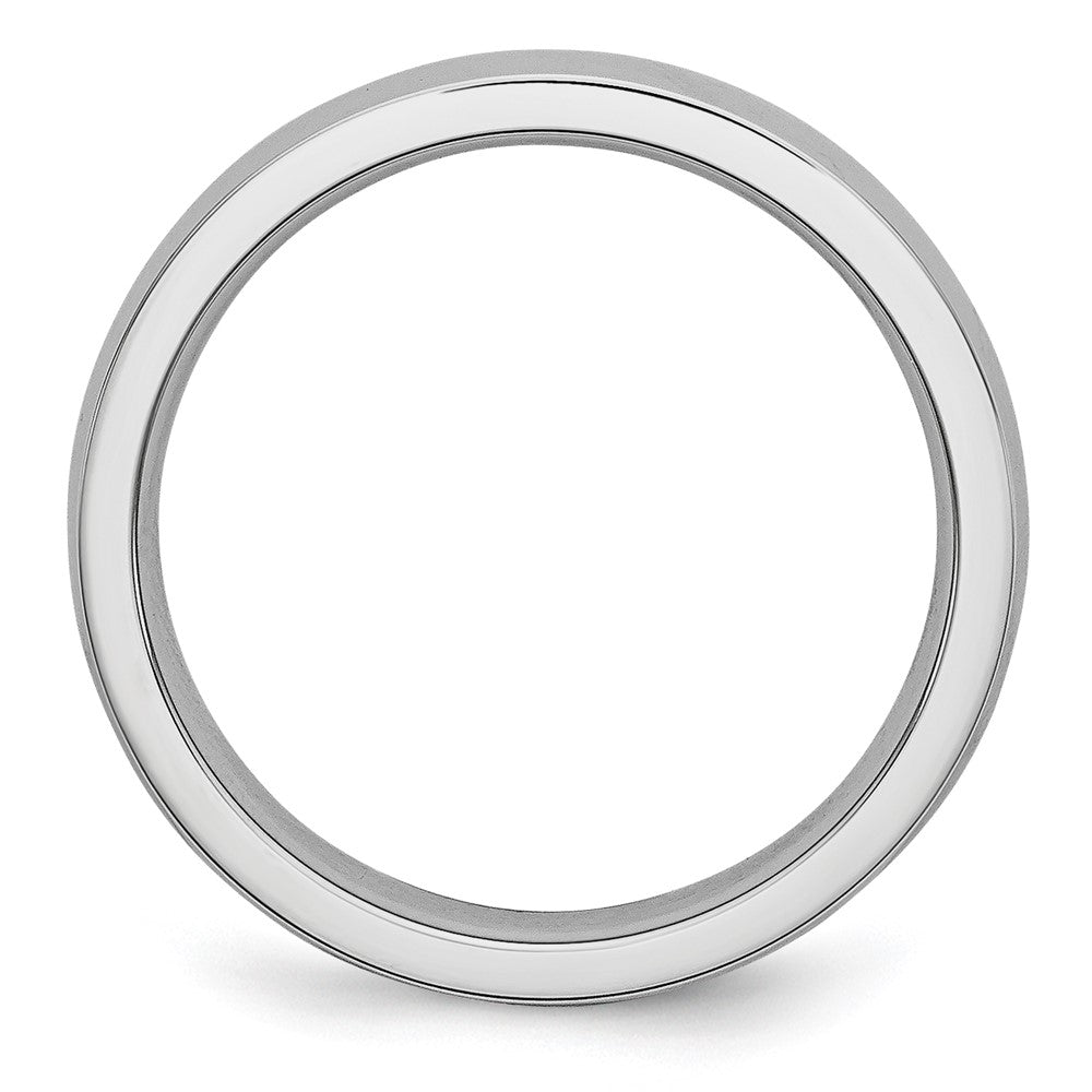 Cobalt Polished 4mm Half Round Band Size - 7