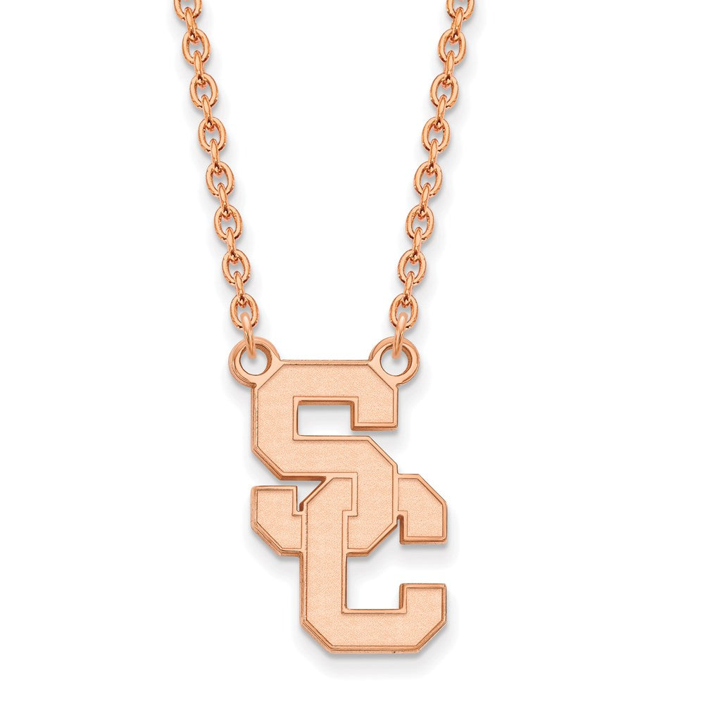 Sterling Silver Rose Gold-plated University of Southern California Large Pe